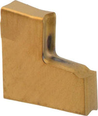 Iscar - TAG2 JT IC808 Grade, 0.0787" Cutting Width, Carbide Cutoff Insert - Neutral Lead Angle, 0.008" Cnr Rad, TiAlN Coated, Single End - USA Tool & Supply