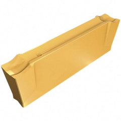 Iscar - DGN F IC908 Grade, 0.122" Cutting Width, Carbide Cutoff Insert - Neutral Lead Angle, 0.008" Cnr Rad, TiAlN Coated, Double End - USA Tool & Supply