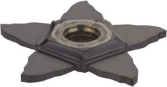 Iscar - PENTA PB IC908 Grade, 0.059" Cutting Width, Carbide Cutoff Insert - 0° Neutral Lead Angle, 0.006" Cnr Rad, TiAlN Coated, Other End - USA Tool & Supply