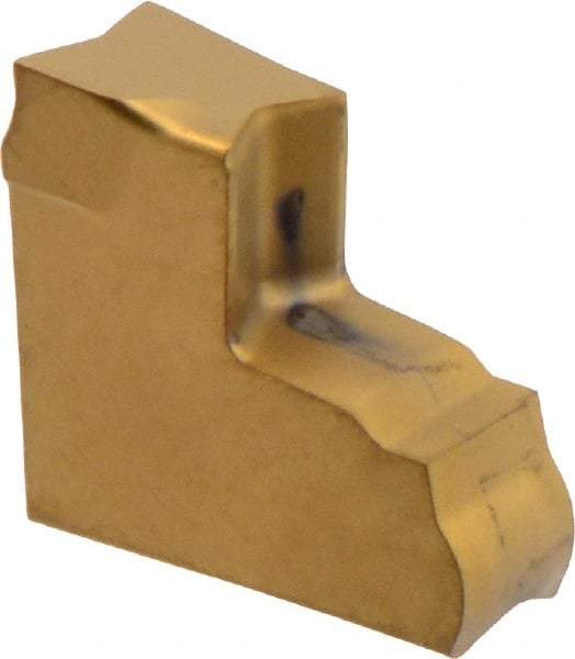 Iscar - TAG JS IC808 Grade, 0.118" Cutting Width, Carbide Cutoff Insert - 6° Right Hand Lead Angle, 0.0008" Cnr Rad, TiAlN Coated, Single End - USA Tool & Supply