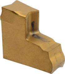 Iscar - TAG JS IC808 Grade, 0.118" Cutting Width, Carbide Cutoff Insert - 6° Right Hand Lead Angle, 0.0008" Cnr Rad, TiAlN Coated, Single End - USA Tool & Supply