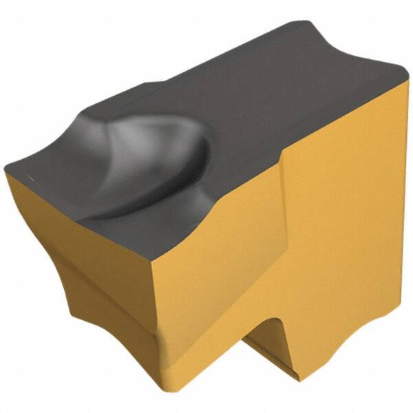 Iscar - TAG JS IC830 Grade, 0.055" Cutting Width, Carbide Cutoff Insert - 10° Right Hand Lead Angle, 0.0008" Cnr Rad, TiAlN Coated, Single End - USA Tool & Supply