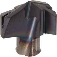 Iscar - Series ICP, 0.787" Diam Grade IC908 140° Replaceable Drill Tip - Carbide, TiAlN Finish, 20 Seat Size, Through Coolant - USA Tool & Supply