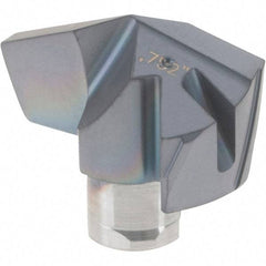 Iscar - Series ICP-2M, 0.752" Diam Grade IC908 140° Replaceable Drill Tip - Carbide, TiAlN Finish, 19 Seat Size, Through Coolant - USA Tool & Supply