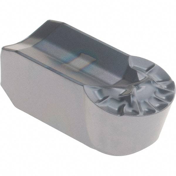 Iscar - 1260GIMY Grade IC908, 12mm Cutting Width Carbide Grooving Insert - Neutral, 6mm Corner Radius, TiAlN Finish - USA Tool & Supply
