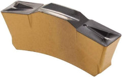 Iscar - 404TGMF Grade IC830, 4mm Cutting Width Carbide Grooving Insert - 2.4mm Max Depth of Cut, Neutral, 0.4mm Corner Radius, TiAlN Finish - USA Tool & Supply