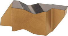 Iscar - 3105ING Grade IC808, 0.105" Cutting Width Carbide Grooving Insert - 0.15" Max Depth of Cut, Right Hand, 0.008" Corner Radius, TiAlN Finish - USA Tool & Supply