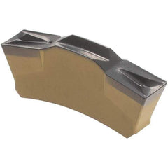 Iscar - 402TGMF Grade IC8250, 4mm Cutting Width Carbide Grooving Insert - 2.4mm Max Depth of Cut, Neutral, 0.2mm Corner Radius, TiCN/Al2O3/TiN Finish - USA Tool & Supply