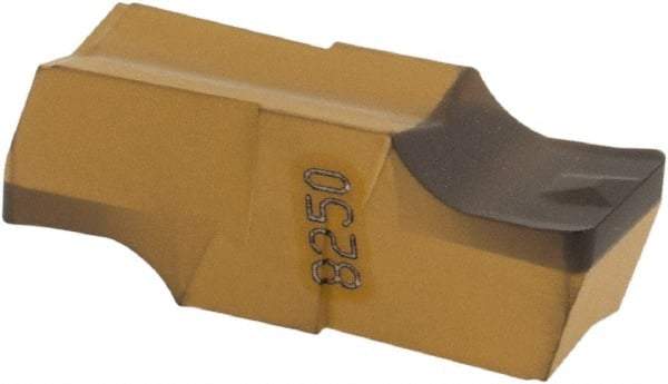 Iscar - 478055GIPI Grade IC8250, 4.78mm Cutting Width Carbide Grooving Insert - Neutral, 0.55mm Corner Radius, TiCN/Al2O3/TiN Finish - USA Tool & Supply