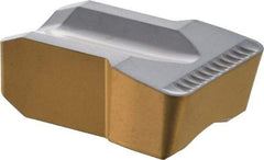 Iscar - 1740200TIGER Grade IC808, 17.4mm Cutting Width Carbide Grooving Insert - Neutral, 2mm Corner Radius, TiAlN Finish - USA Tool & Supply