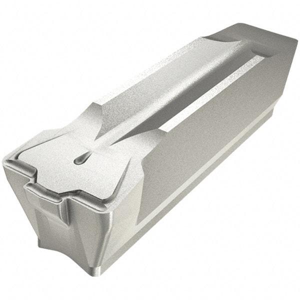Iscar - 8GDMM CC Grade IC808, 8mm Cutting Width Carbide Grooving Insert - Neutral, 0.8mm Corner Radius, TiAlN Finish - USA Tool & Supply