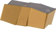 Iscar - 478055GIP E Grade IC808, 4.78mm Cutting Width Carbide Grooving Insert - 2.8mm Max Depth of Cut, Neutral, 0.55mm Corner Radius, TiAlN Finish - USA Tool & Supply