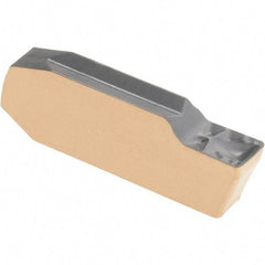 Iscar - 304GIMIY Grade IC830, 3mm Cutting Width Carbide Grooving Insert - 1.5mm Max Depth of Cut, Neutral, 0.4mm Corner Radius, TiAlN Finish - USA Tool & Supply