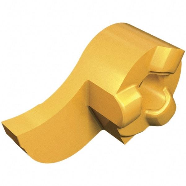 Iscar - 1115300020GIQL Grade IC528, 3mm Cutting Width Carbide Grooving Insert - 0.75mm Max Depth of Cut, Left Hand, 0.2mm Corner Radius, TiCN/TiN Finish - USA Tool & Supply
