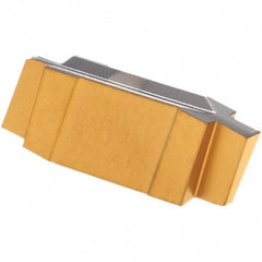 Iscar - 120000GIP Grade IC807, 1.2mm Cutting Width Carbide Grooving Insert - 2mm Max Depth of Cut, Neutral, TiAlN Finish - USA Tool & Supply