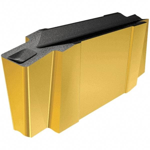 Iscar - 125010GIG Grade IC808, 1.25mm Cutting Width Carbide Grooving Insert - 2mm Max Depth of Cut, Neutral, 0.1mm Corner Radius, TiAlN Finish - USA Tool & Supply