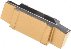 Iscar - 157015GIP Grade IC808, 1.57mm Cutting Width Carbide Grooving Insert - 2.7mm Max Depth of Cut, Neutral, 0.15mm Corner Radius, TiAlN Finish - USA Tool & Supply