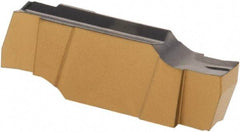 Iscar - 222015GIPI Grade IC808, 2.22mm Cutting Width Carbide Grooving Insert - 2.5mm Max Depth of Cut, Neutral, 0.15mm Corner Radius, TiAlN Finish - USA Tool & Supply