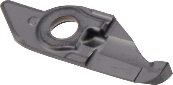 Iscar - 10250020MIFR Grade IC908, 2.5mm Cutting Width Carbide Grooving Insert - 9mm Max Depth of Cut, Neutral, 0.2mm Corner Radius, TiAlN Finish - USA Tool & Supply