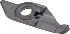 Iscar - 10250020MIFR Grade IC908, 2.5mm Cutting Width Carbide Grooving Insert - 9mm Max Depth of Cut, Neutral, 0.2mm Corner Radius, TiAlN Finish - USA Tool & Supply