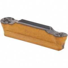 Iscar - 3015HGPL Y Grade IC808, 3mm Cutting Width Carbide Grooving Insert - 1.5mm Max Depth of Cut, Neutral, 1.5mm Corner Radius, TiAlN Finish - USA Tool & Supply