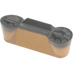 Iscar - 6030GRIP Y Grade IC5010, 6mm Cutting Width Carbide Grooving Insert - 3mm Max Depth of Cut, Neutral, 3mm Corner Radius, TiCN/Al2O3/TiN Finish - USA Tool & Supply