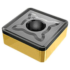 Iscar - SNMM866 H4P Grade IC8250 Carbide Turning Insert - TiCN/Al2O3/TiN Finish, 90° Square, 1" Inscr Circle, 3/8" Thick, 3/32" Corner Radius - USA Tool & Supply