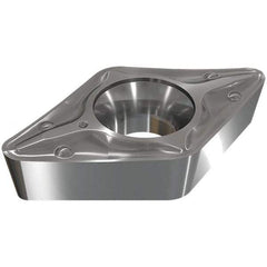 Iscar - DCMT3-1 PF Grade IC8250 Carbide Turning Insert - TiCN/Al2O3/TiN Finish, 55° Diamond, 3/8" Inscr Circle, 5/32" Thick, 1/64" Corner Radius - USA Tool & Supply