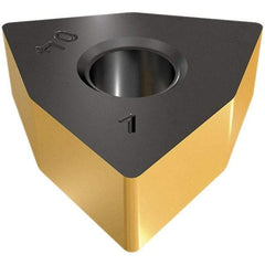 Iscar - WNMA433 Grade IC5005 Carbide Turning Insert - TiCN/Al2O3/TiN Finish, 80° Trigon, 1/2" Inscr Circle, 3/16" Thick, 3/64" Corner Radius - USA Tool & Supply