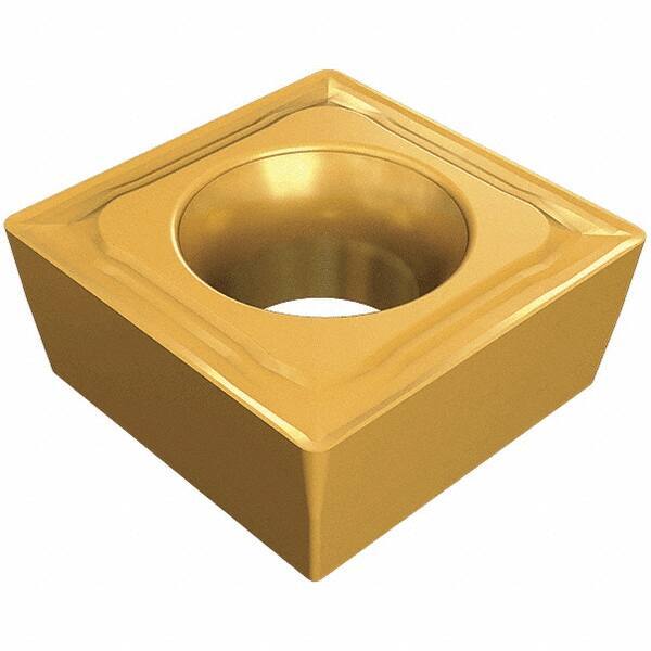 Iscar - SCMT3-1 14 Grade IC9150 Carbide Turning Insert - TiCN/Al2O3/TiN Finish, 90° Square, 3/8" Inscr Circle, 5/32" Thick, 1/64" Corner Radius - USA Tool & Supply