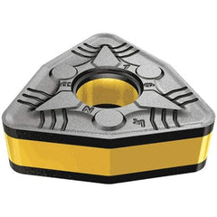 Iscar - WNMG434 NR Grade IC9350 Carbide Turning Insert - TiCN/Al2O3/TiN Finish, 80° Trigon, 1/2" Inscr Circle, 3/16" Thick, 1/16" Corner Radius - USA Tool & Supply