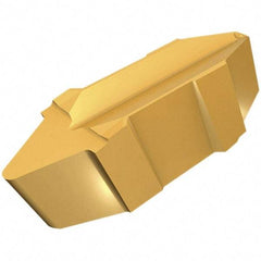 Iscar - 173564GPV Grade IC5010, 14.68mm Cutting Width Carbide Grooving Insert - 3.42mm Max Depth of Cut, Neutral, 0.45mm Corner Radius, TiCN/Al2O3/TiN Finish - USA Tool & Supply