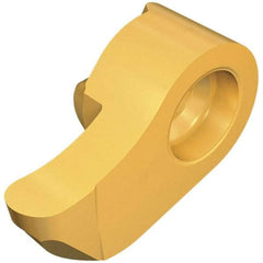 Iscar - 1115300R150GIQL Grade IC528, 3mm Cutting Width Carbide Grooving Insert - 0.75mm Max Depth of Cut, Left Hand, 1.5mm Corner Radius, TiCN/TiN Finish - USA Tool & Supply