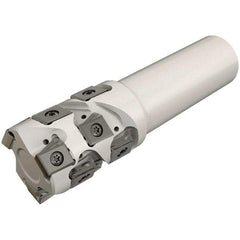 Iscar - 50mm Cut Diam, 47mm Max Depth of Cut, 40mm Shank Diam, 135mm OAL, Indexable Square Shoulder End Mill - T490 LN.T 1306 Inserts, Weldon Shank, 90° Lead Angle, Through Coolant, Series Helitang - USA Tool & Supply