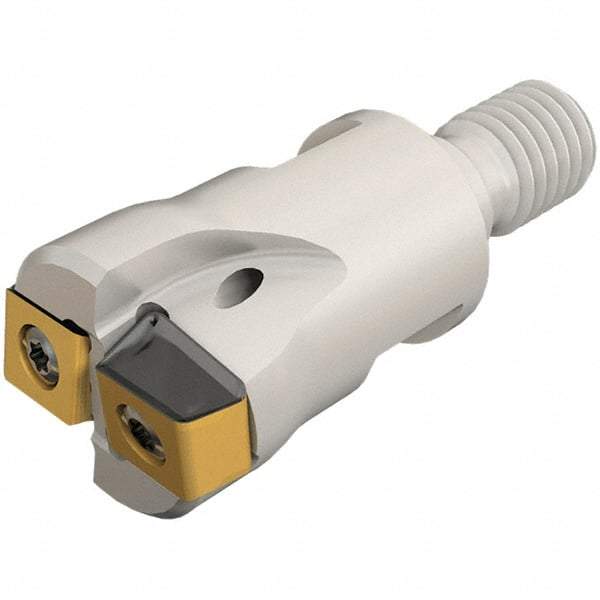 Iscar - 25mm Cut Diam, 3mm Max Depth of Cut, Indexable Plunge End Mill - M12 Modular Connection, HTP LNHT 1006 Insert Style, HTP-M-LN10 Toolholder Style, Through Coolant, Series FlexFit, TangPlunge - USA Tool & Supply