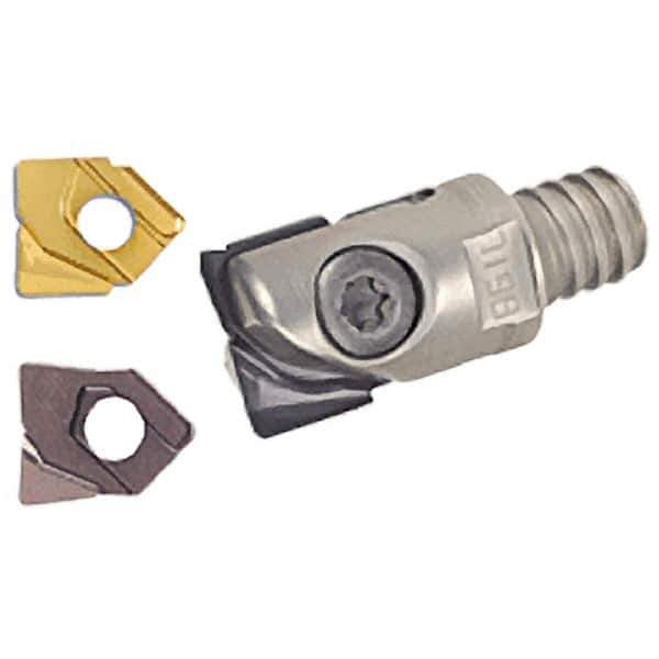 Iscar - 12mm Cut Diam, 20mm OAL, Indexable Square Shoulder End Mill - H.. QF Inserts, T08 Modular Connection, Series BallPlus, Multimaster - USA Tool & Supply