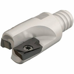Iscar - 16mm Cut Diam, 10mm Max Depth of Cut, 23mm OAL, Indexable Square Shoulder End Mill - HM90 AP.. 1003.. Inserts, T10 Modular Connection, 90° Lead Angle, Series Heli2000, Multimaster - USA Tool & Supply