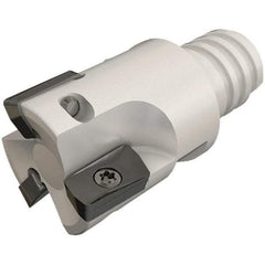 Iscar - 3/4" Cut Diam, 0.303" Max Depth of Cut, 0.85" OAL, Indexable Square Shoulder End Mill - HP ANKT 0702.. Inserts, T12 Modular Connection, 90° Lead Angle, Series Heliplus, Multimaster - USA Tool & Supply