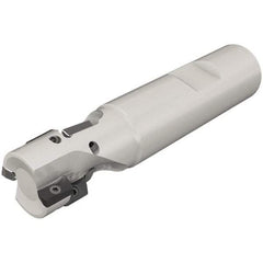 Iscar - 1-1/4" Cut Diam, 1.4" Max Depth of Cut, 1-1/4" Shank Diam, 4.3" OAL, Indexable Square Shoulder End Mill - HP ANK-07.. Inserts, Weldon Shank, 90° Lead Angle, Series Heliplus - USA Tool & Supply