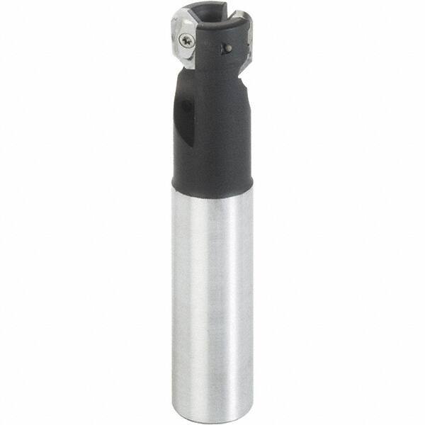 Iscar - 32mm Cut Diam, 13.5mm Max Depth of Cut, 32mm Shank Diam, 150mm OAL, Indexable Square Shoulder End Mill - HM90 AXCR 1505.. Inserts, Cylindrical Shank, 90° Lead Angle, Through Coolant, Series Helialu - USA Tool & Supply