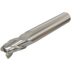 Iscar - 1.2mm, 2mm LOC, 3mm Shank Diam, 38mm OAL, 3 Flute, Solid Carbide Square End Mill - Single End, TiAlN Finish, Spiral Flute, 30° Helix, Centercutting, Right Hand Cut, Right Hand Flute - USA Tool & Supply