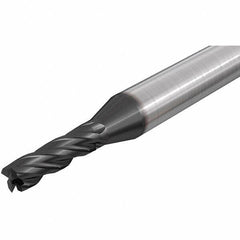 Iscar - 19mm, 32mm LOC, 20mm Shank Diam, 100mm OAL, 4 Flute, Solid Carbide Square End Mill - Single End, TiAlN Finish, Spiral Flute, 30° Helix, Right Hand Cut, Right Hand Flute - USA Tool & Supply