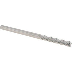 Iscar - 8mm, 50mm LOC, 8mm Shank Diam, 150mm OAL, 4 Flute, Solid Carbide Square End Mill - Single End, Uncoated, Spiral Flute, 30° Helix, Centercutting, Right Hand Cut, Right Hand Flute - USA Tool & Supply