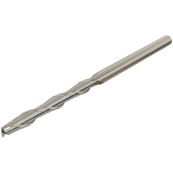 Iscar - 12mm, 75mm LOC, 12mm Shank Diam, 150mm OAL, 2 Flute, Solid Carbide Square End Mill - Single End, Uncoated, Spiral Flute, 30° Helix, Centercutting, Right Hand Cut, Right Hand Flute - USA Tool & Supply