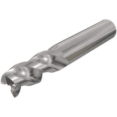 Iscar - 16mm, 32mm LOC, 16mm Shank Diam, 92mm OAL, 3 Flute, Solid Carbide Square End Mill - Single End, Uncoated, Spiral Flute, 45° Helix, Right Hand Cut, Right Hand Flute - USA Tool & Supply
