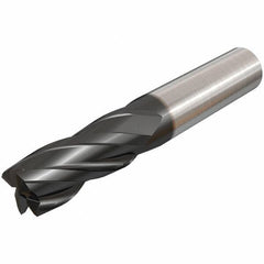 Iscar - 20mm, 38mm LOC, 20mm Shank Diam, 104mm OAL, 4 Flute, Solid Carbide Square End Mill - Single End, TiAlN Finish, Spiral Flute, 30° Helix, Right Hand Cut, Right Hand Flute - USA Tool & Supply