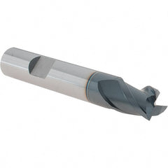 Iscar - 11.7mm, 12mm LOC, 12mm Shank Diam, 73mm OAL, 3 Flute, Solid Carbide Square End Mill - USA Tool & Supply