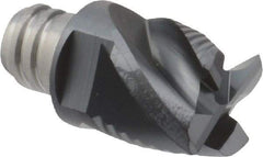 Iscar - MM EFS-CF Grade IC908 Carbide End Milling Tip Insert - TiAlN Finish, 4 Flutes, 12.7mm Cutting Diam, 9.5mm Depth of Cut, 16.5mm Extension, 38° Helix - USA Tool & Supply