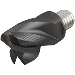 Iscar - MM EFS-CF Grade IC908 Carbide End Milling Tip Insert - TiAlN Finish, 4 Flutes, 10mm Cutting Diam, 7mm Depth of Cut, 13mm Extension, 38° Helix - USA Tool & Supply