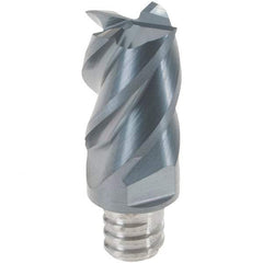 Iscar - MM ECT06 IC908 Grade Carbide End Mill Milling Tip Insert - TiAlN Coated, 4 Flutes, 10mm Cut Diam, 12mm Depth of Cut, 19mm Extension, 45° Helix Angle - USA Tool & Supply